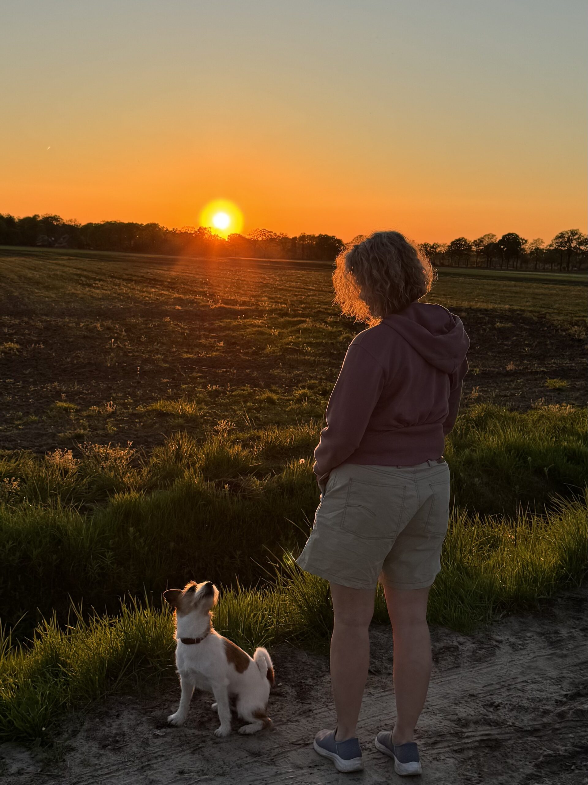 Genieten van de zonsondergang